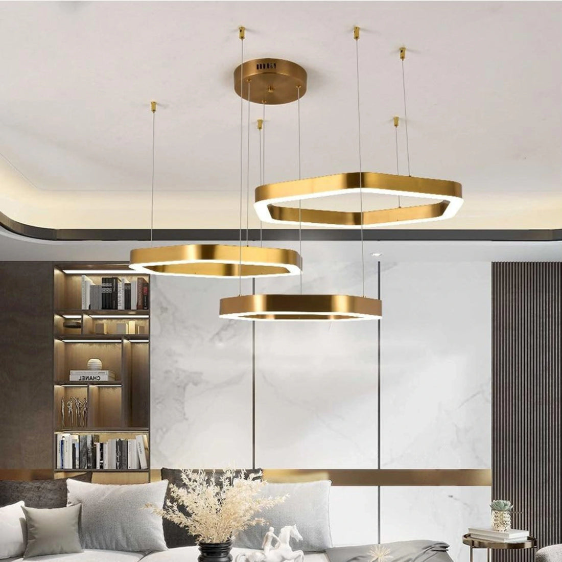 BEDAZZLED 3 TIER CHANDELIER