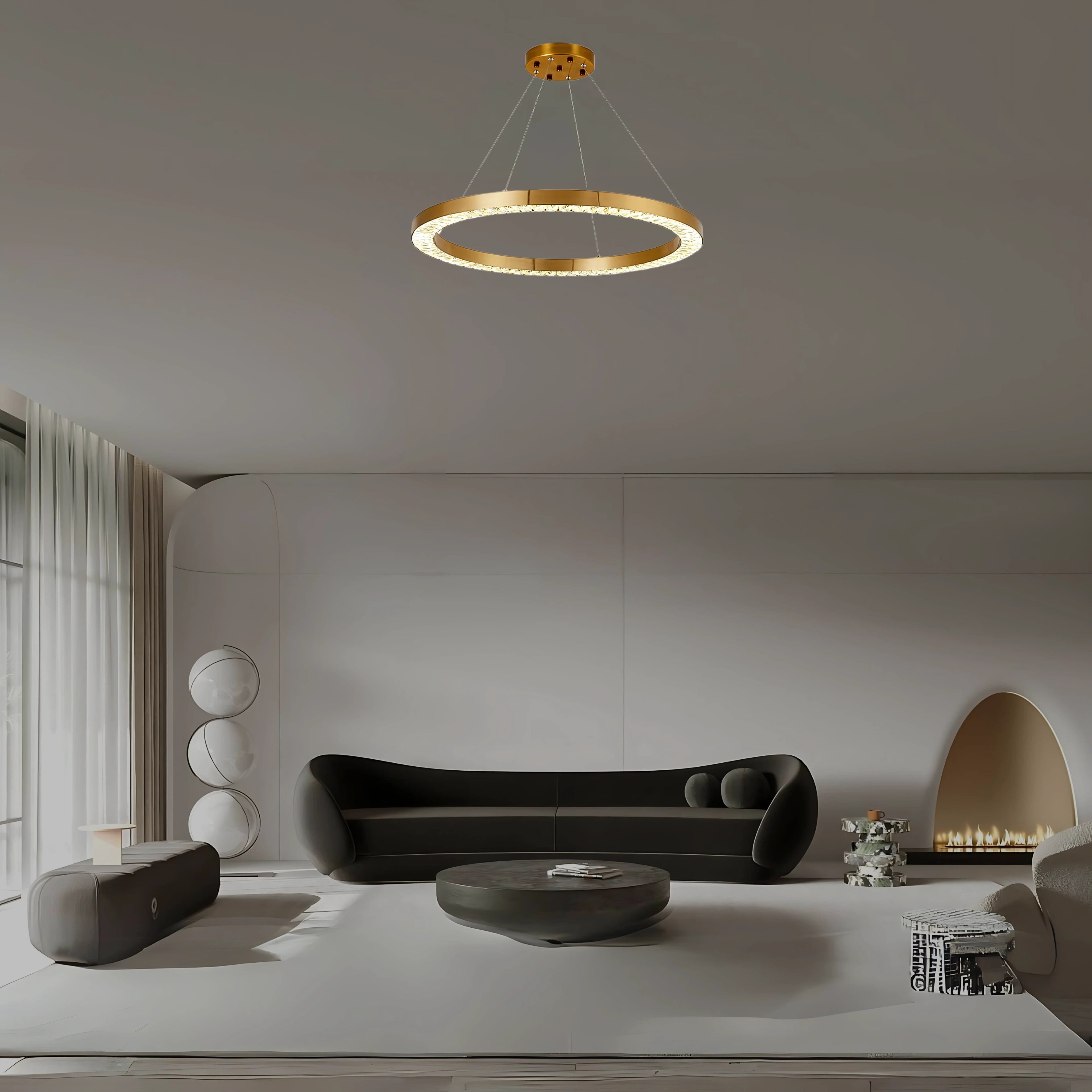 GOLD DUST HALO CHANDELIER