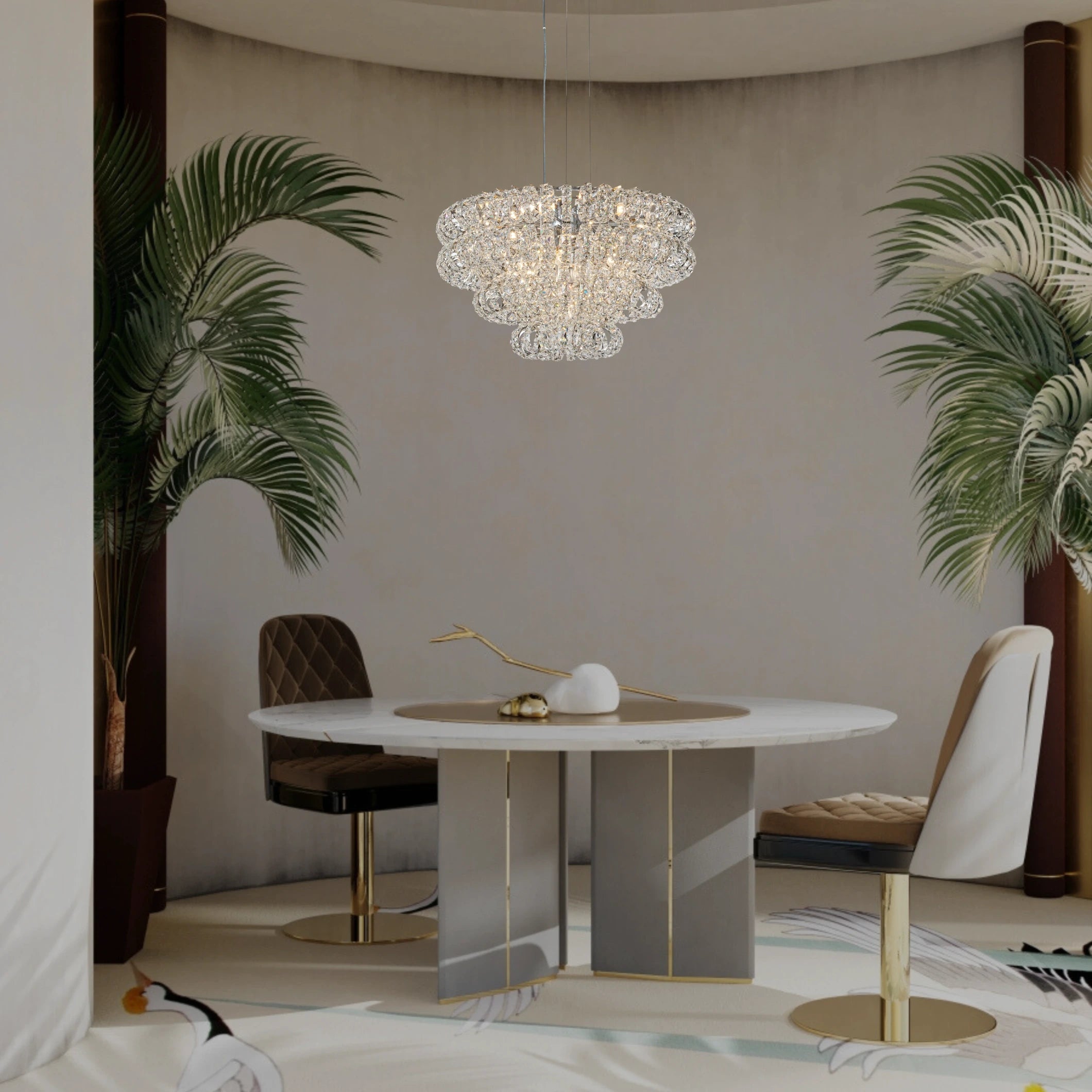 AMULETTE 4 TIER CHANDELIER