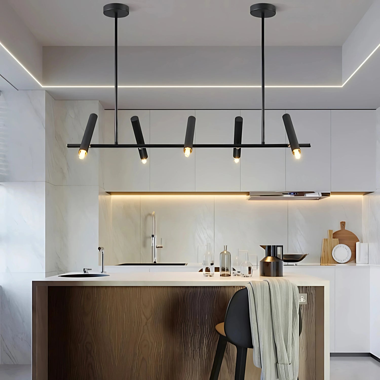 BRASERO LUMINEUX LINEAR CHANDELIER