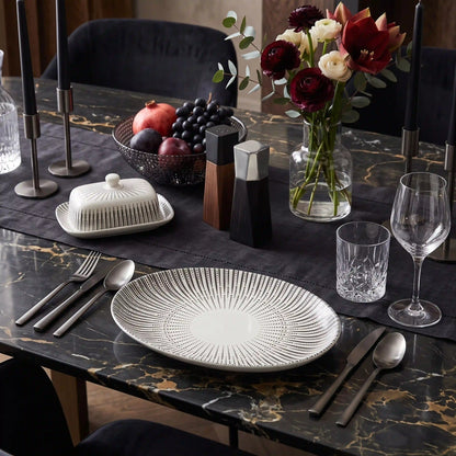 ZAPHIRE BLANC OVAL PLATE