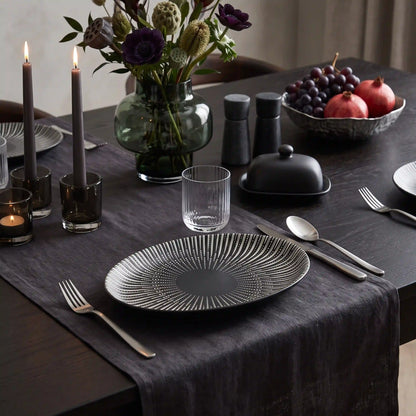 ZAPHIRE NOIR OVAL PLATE