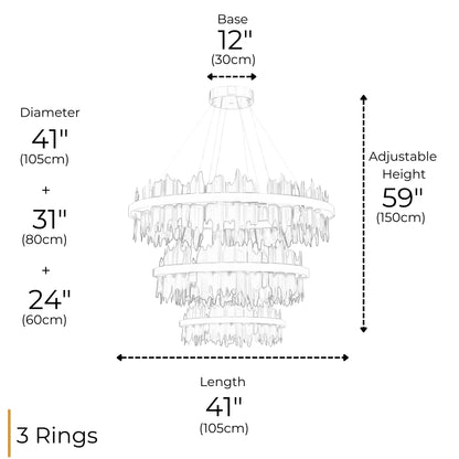 INTERSTELLAR 3 TIER CHANDELIER