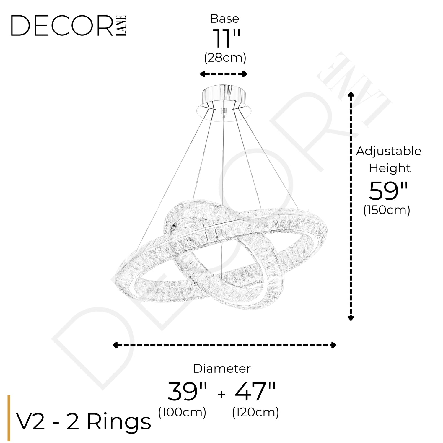 AURELIA TWO TIER CHANDELIER
