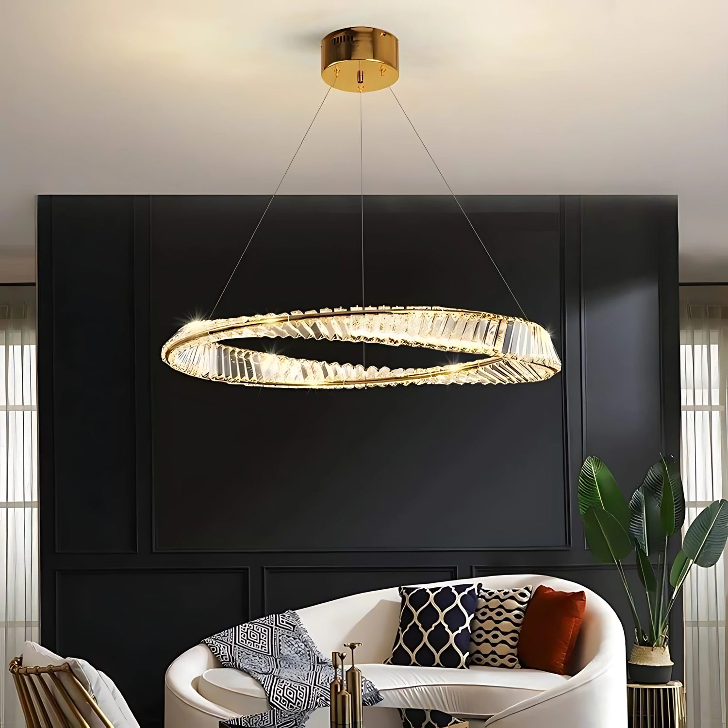 THE MOBIUS STRIP HALO CHANDELIER