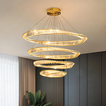 THE MOBIUS STRIP 4 TIER CHANDELIER