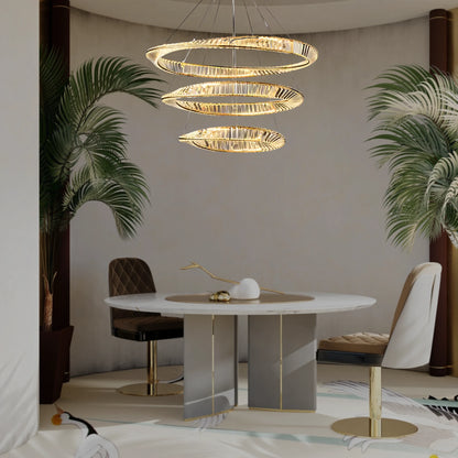 THE MOBIUS STRIP 3 TIER CHANDELIER