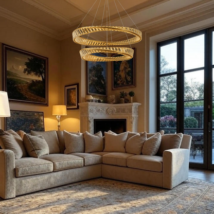 THE MOBIUS STRIP 2 TIER CHANDELIER