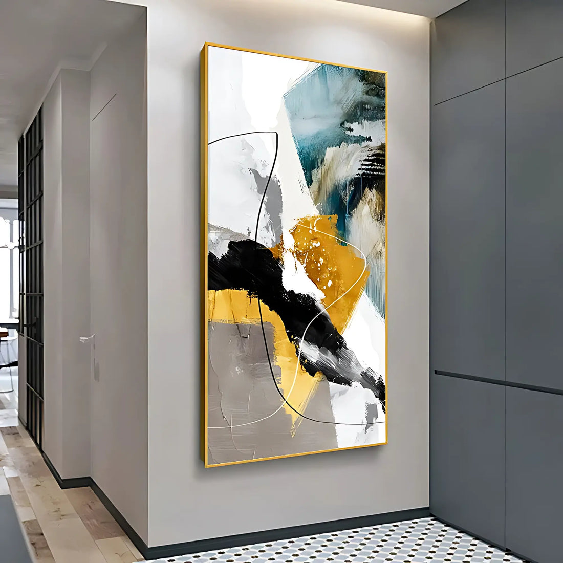 GILDED DREAMSCAPE OIL PAINTING