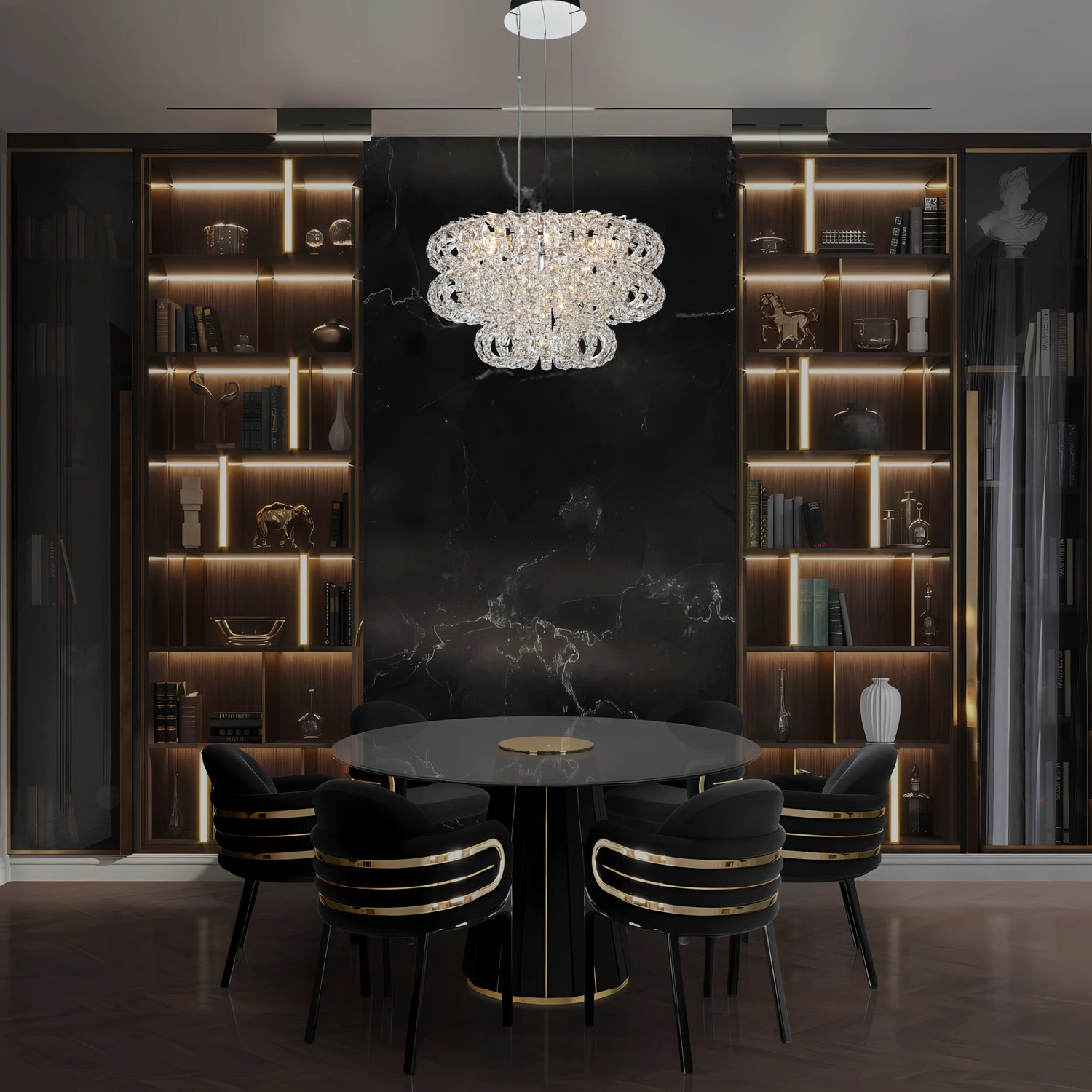 AMULETTE 3 TIER CHANDELIER