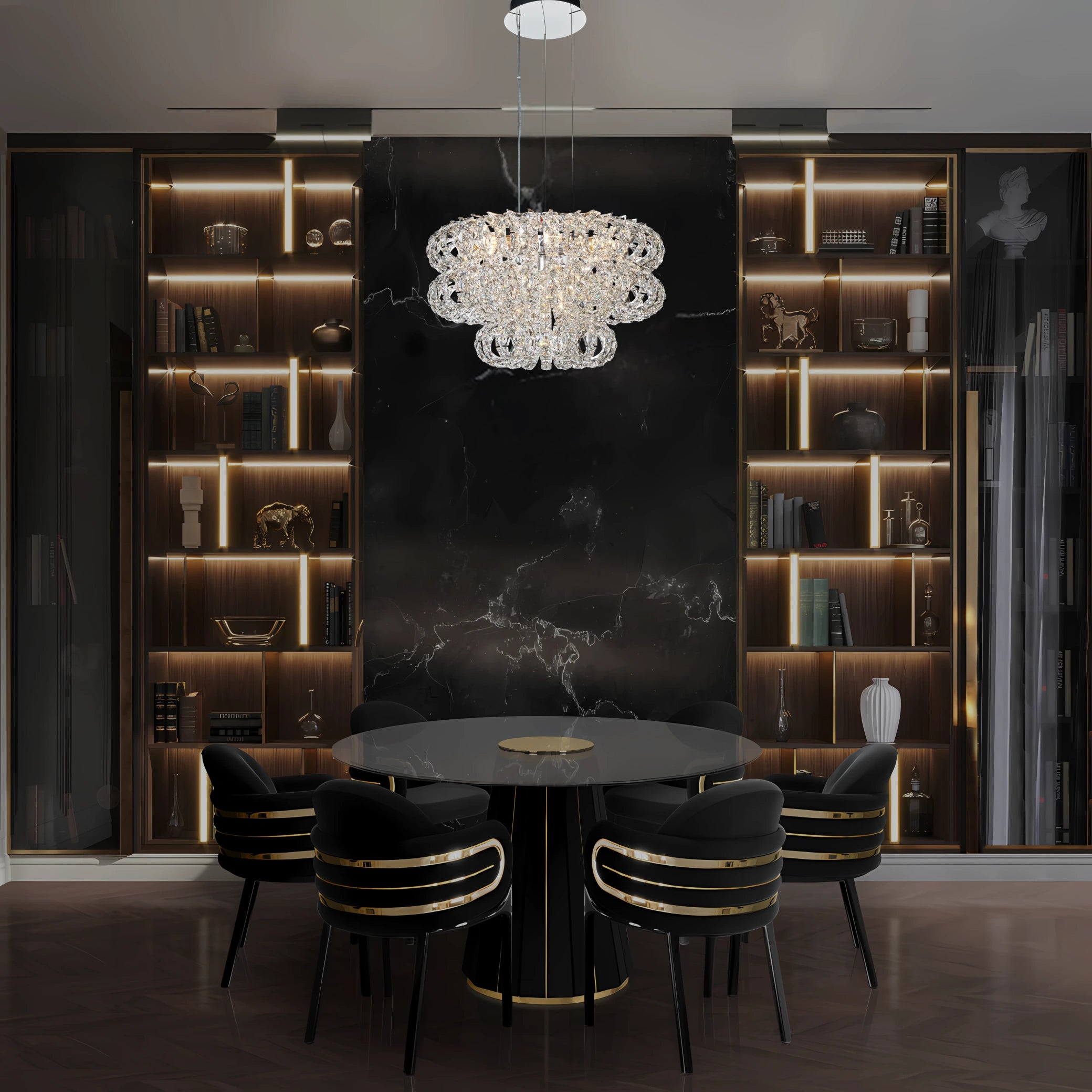 AMULETTE 3 TIER CHANDELIER