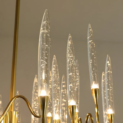 EUROPEAN CANDLE HALO CHANDELIER