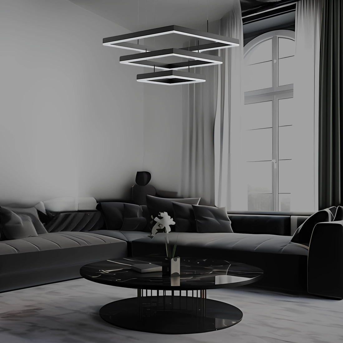 CARRÉ ÉLÉGANT 3 TIER CHANDELIER