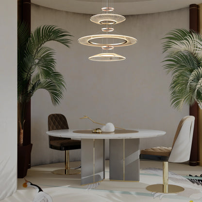 CERCLES CÉLESTES 3 TIER CHANDELIER