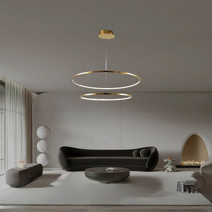 CIRCLE OF LIFE 2 TIER CHANDELIER