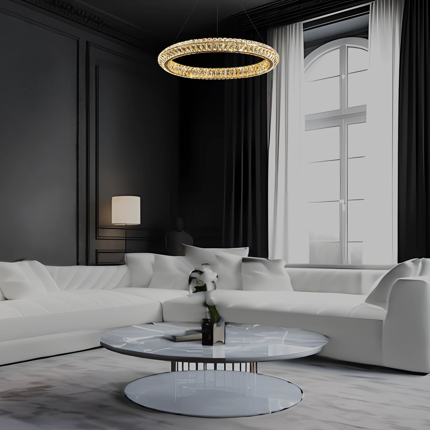 Aurelia Halo Chandelier - Chandeliers