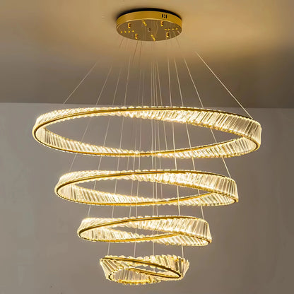 THE MOBIUS STRIP 4 TIER CHANDELIER