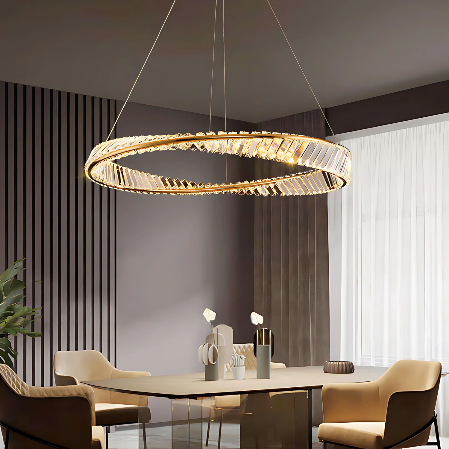 THE MOBIUS STRIP HALO CHANDELIER