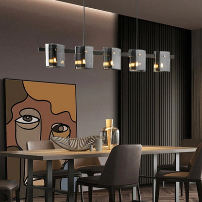 ÉMERAUDE SCINTILLANTE LINEAR CHANDELIER