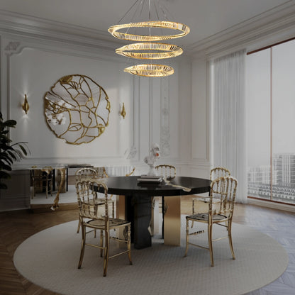 THE MOBIUS STRIP 3 TIER CHANDELIER