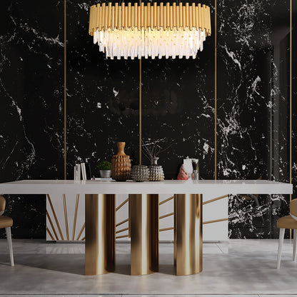 AURORE SCINTILLANTE OVAL CHANDELIER