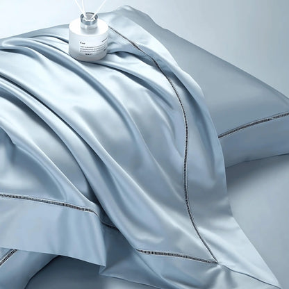GLACIER TRANQUILITY 2000 THREAD COUNT DUVET COVER &amp; SHAMS