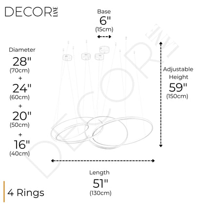 CIRCLE OF LIFE 4 TIER CHANDELIER