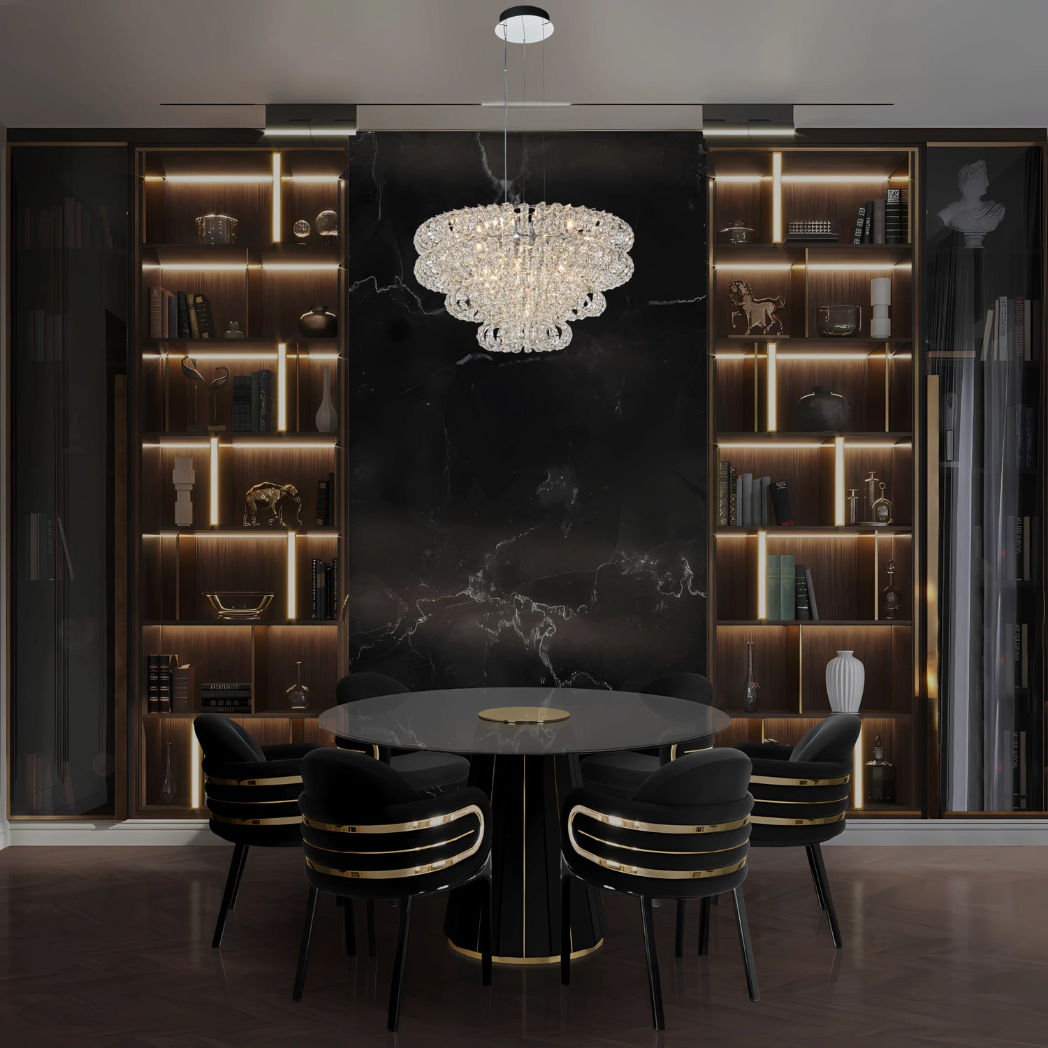 AMULETTE 4 TIER CHANDELIER