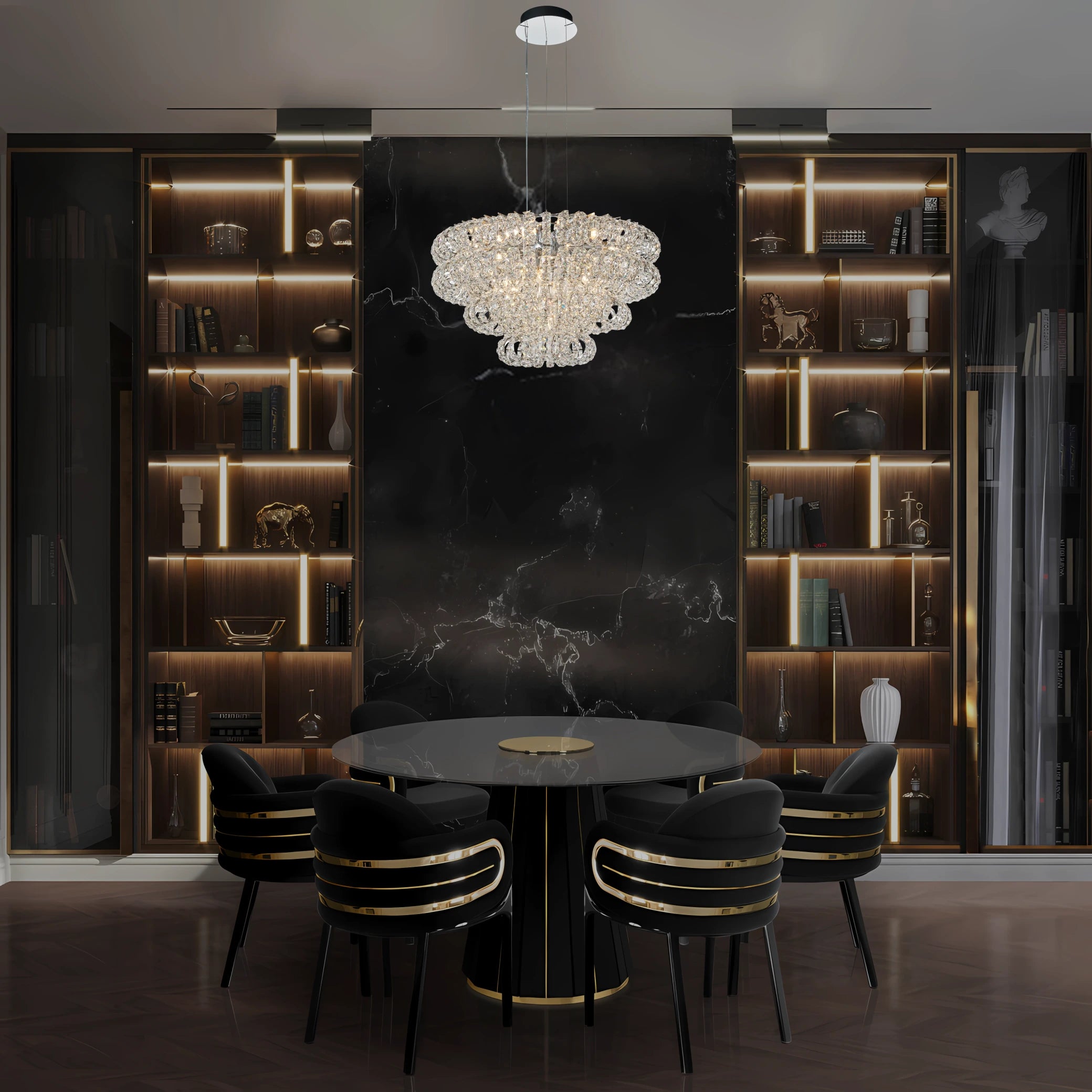 AMULETTE 4 TIER CHANDELIER