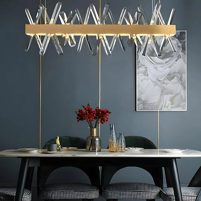 CELESTIAL FUSION LINEAR CHANDELIER