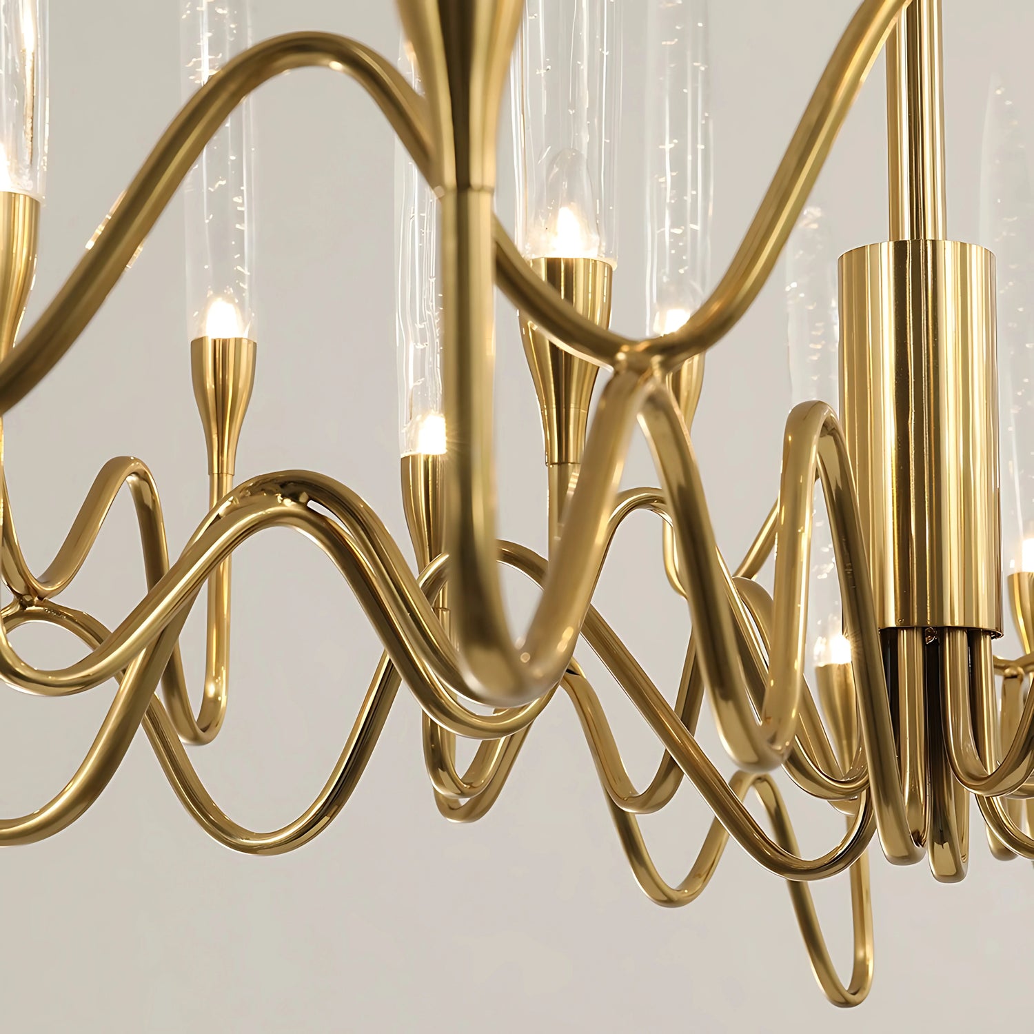 EUROPEAN CANDLE HALO CHANDELIER