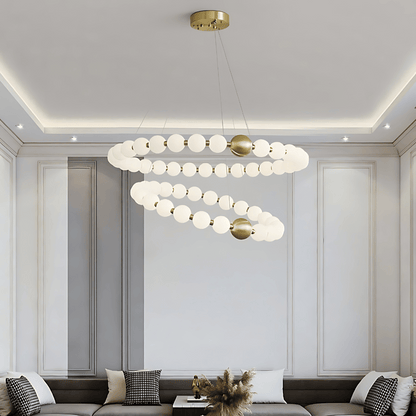 DÉLICATESSE DE PERLES CHANDELIER