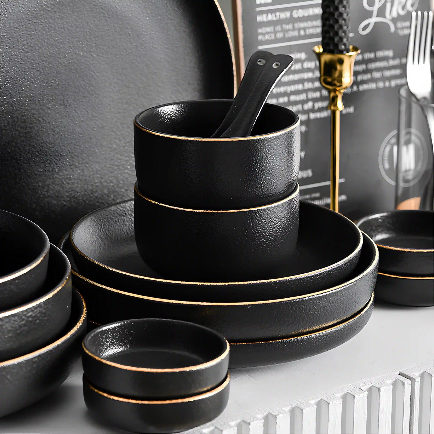 RIGOROUS BLACK DINING COLLECTION