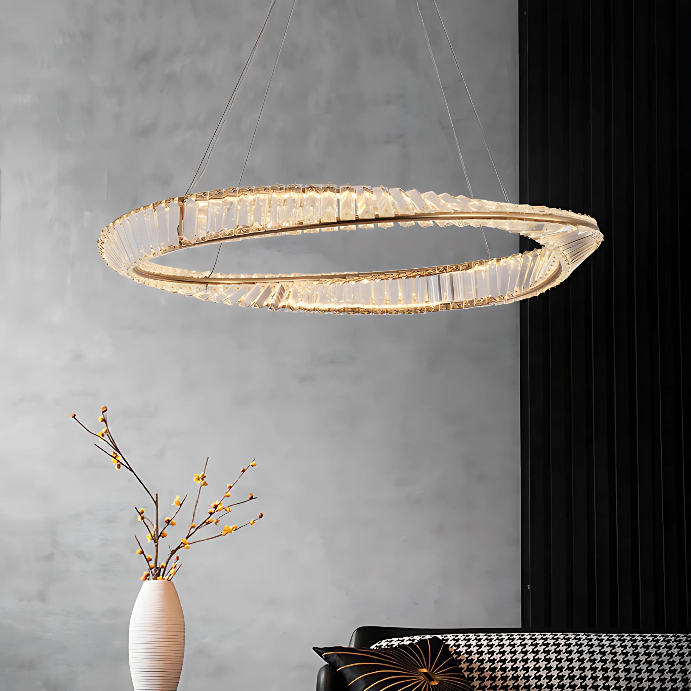 THE MOBIUS STRIP HALO CHANDELIER