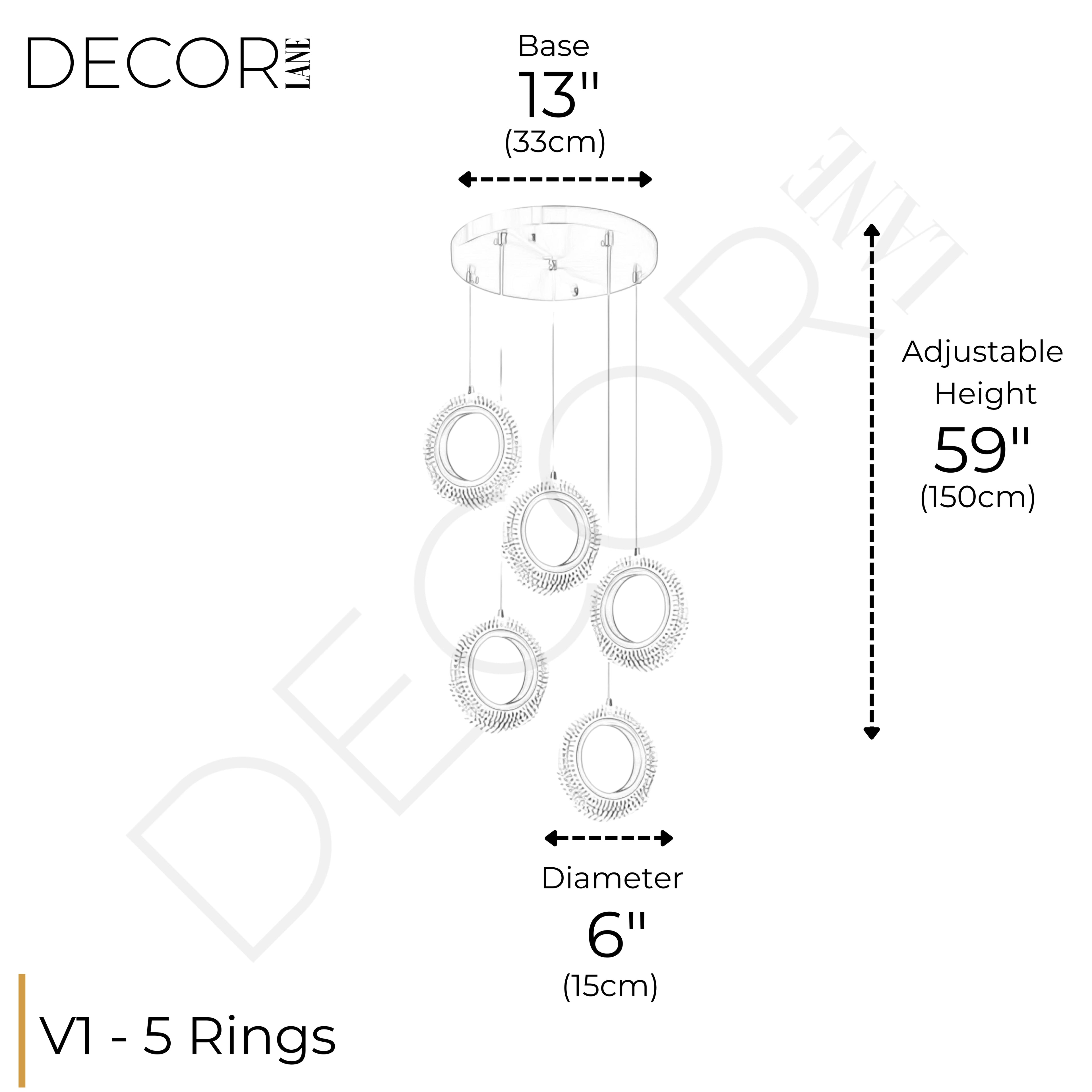CARESSE ASTRALE 5 TIER CHANDELIER