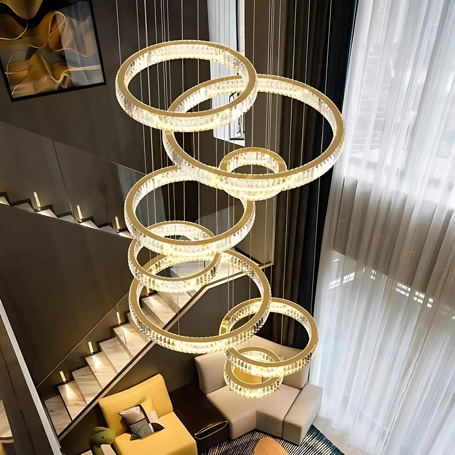 AQUILA STAIRCASE CHANDELIER