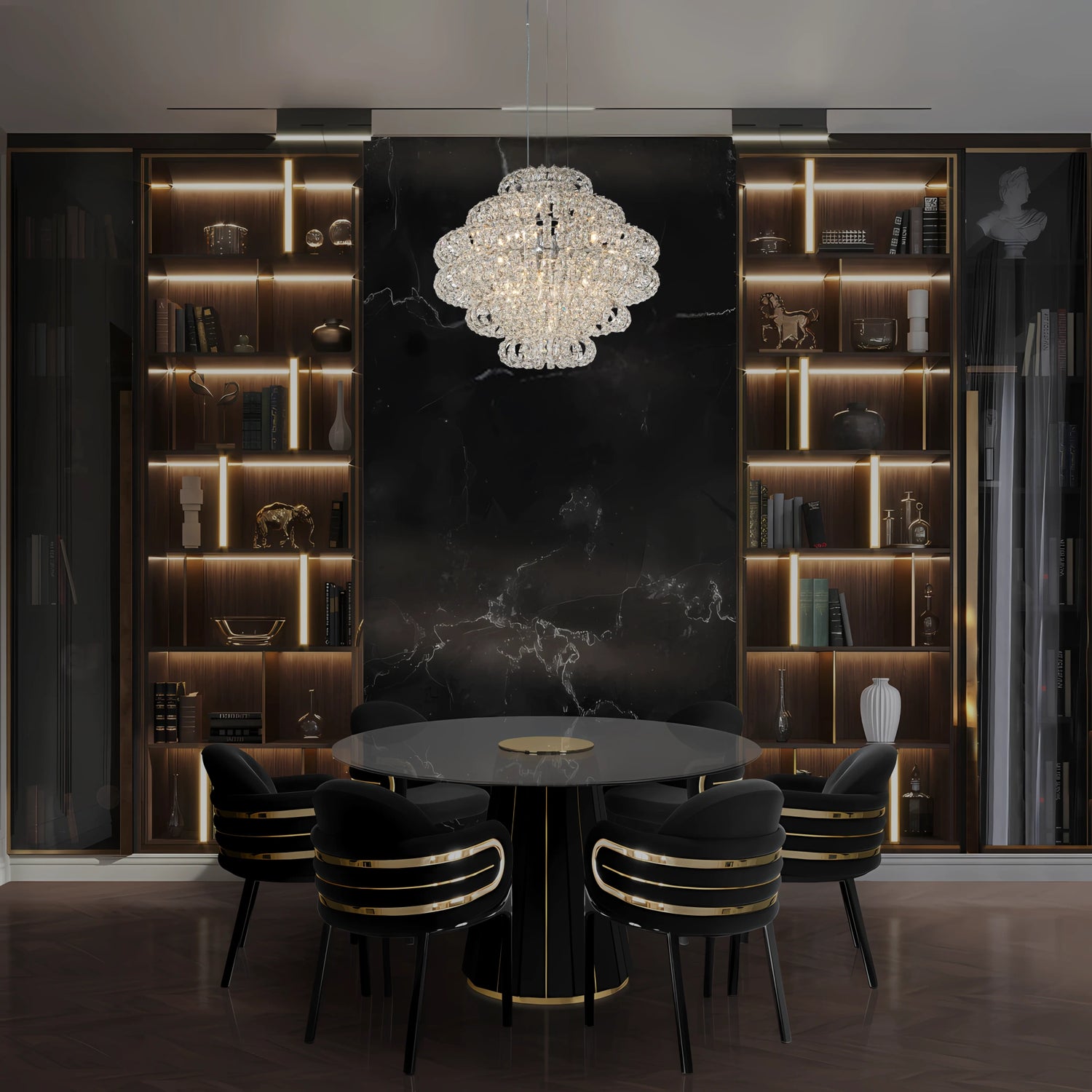 AMULETTE 6 TIER CHANDELIER