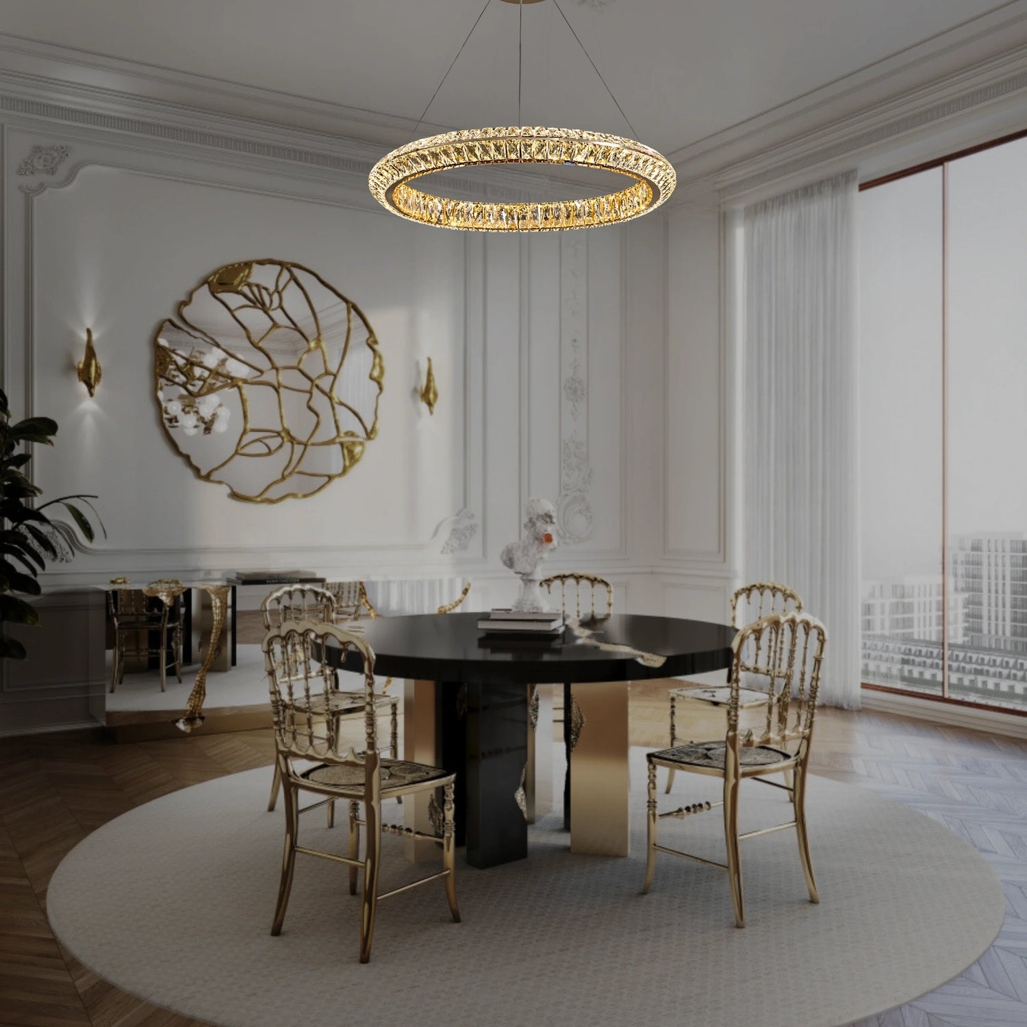 Aurelia Halo Chandelier - Chandeliers