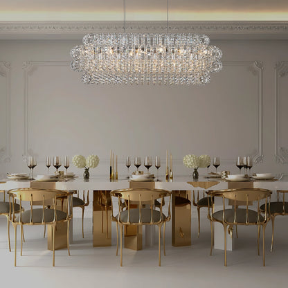 AMULETTE OVAL 4 TIER CHANDELIER