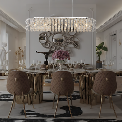 AMULETTE OVAL 2 TIER CHANDELIER