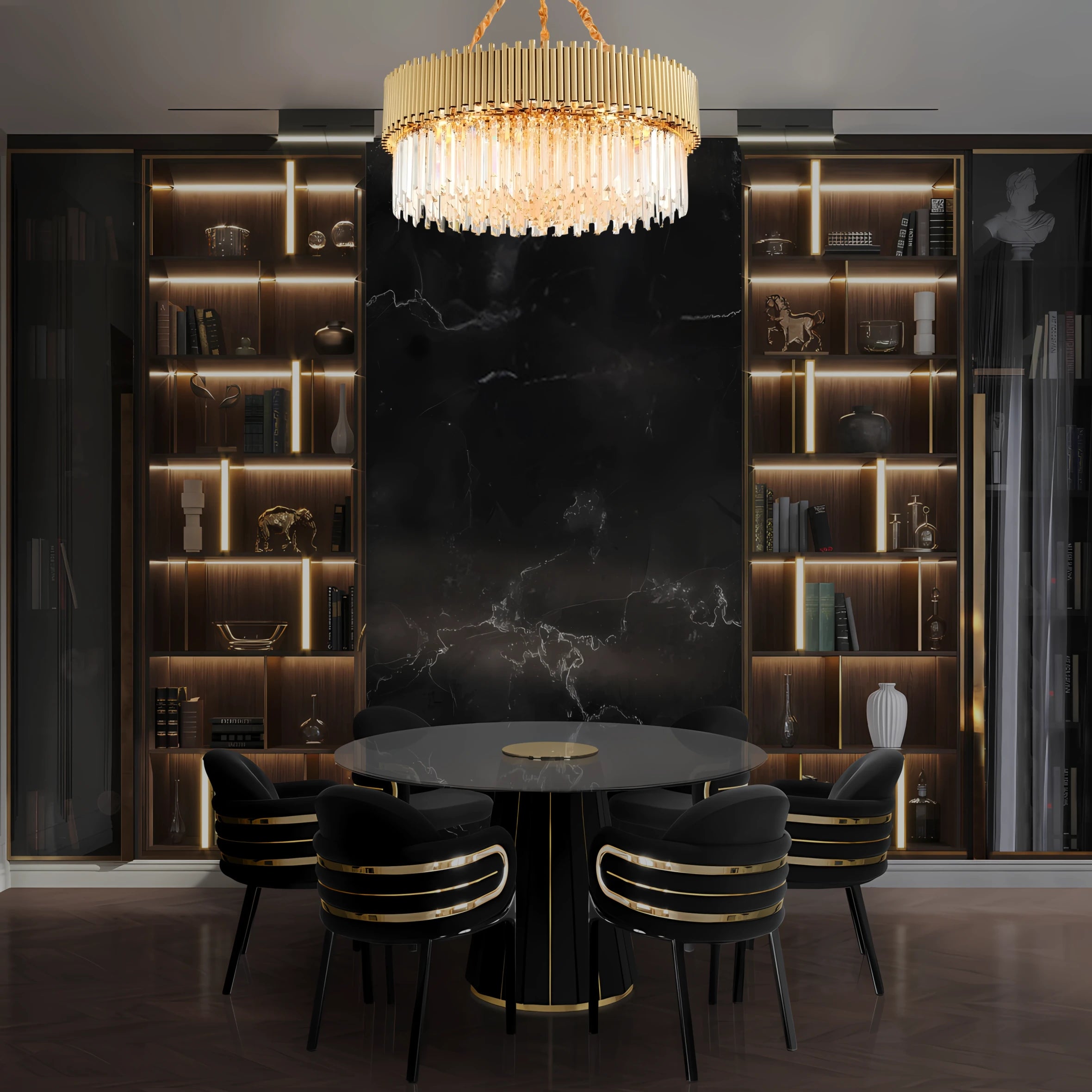 AURORE SCINTILLANTE HALO CHANDELIER
