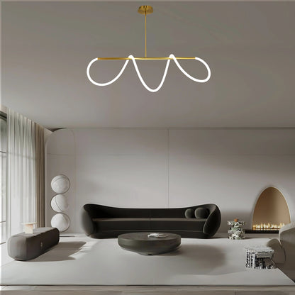 AMORPHOUS TUBE LINEAR CHANDELIER