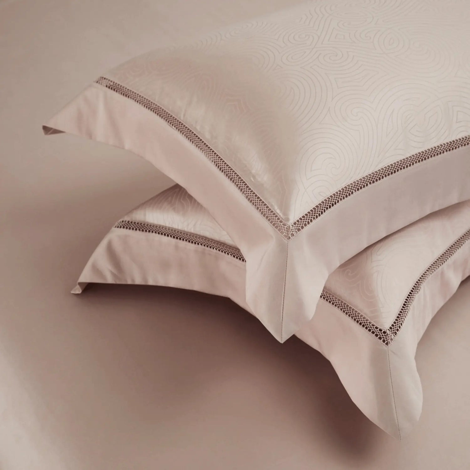 CHAMPAGNE PEARL HARMONY 1400 THREAD COUNT DUVET COVER &amp; SHAMS