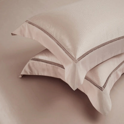 CHAMPAGNE PEARL HARMONY 1400 THREAD COUNT DUVET COVER &amp; SHAMS