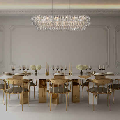 AMULETTE OVAL 3 TIER CHANDELIER