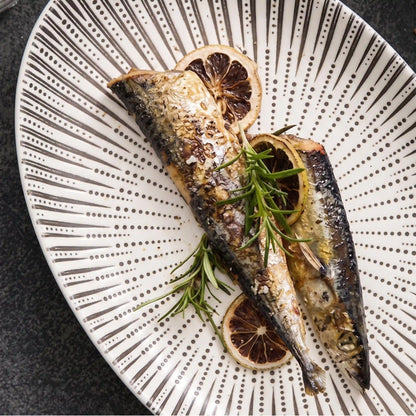 ZAPHIRE BLANC OVAL PLATE