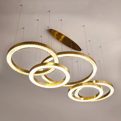 GOLD DUST 5 TIER CHANDELIER