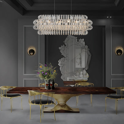 AMULETTE OVAL 4 TIER CHANDELIER