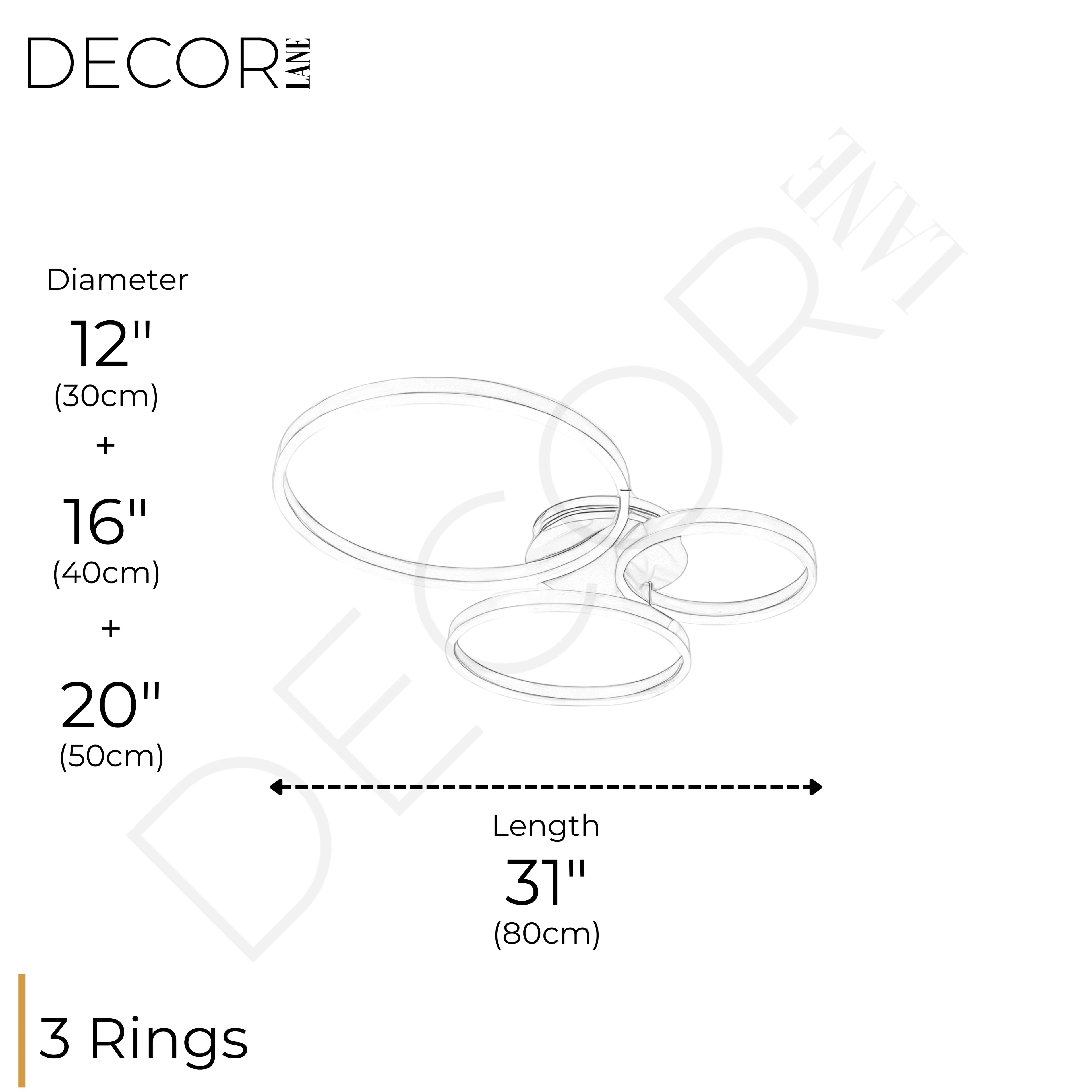 LUMOS 3 TIER CEILING LIGHT