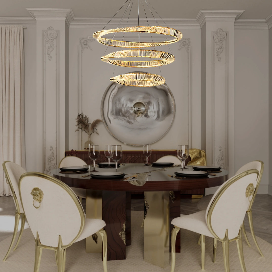 THE MOBIUS STRIP 3 TIER CHANDELIER